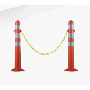 도로 차로유도봉 주차금지 안전봉 고리형 체인포함