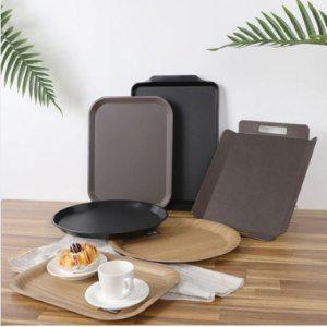 카페 논슬립 트레이 사각 업소용 왕대 PC 트레이 쟁반