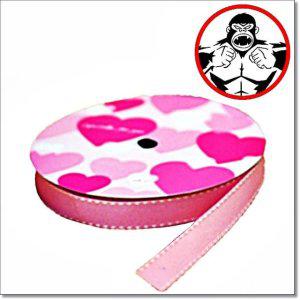 스티치골직 리본 핑크 2.5 포장부자재91cm