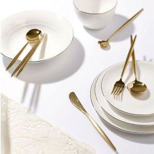 골드 포크 양식기 과일포크 디저트포크 LS 롱스푼