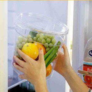 장난감 소품 정리 원형 플라스틱 보관용기 6쿼터