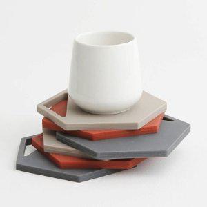 실리콘 육각 냄비받침 깔판 깔개 냄비받침대