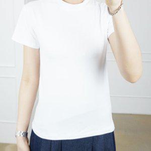반팔 여름 여성 슬림핏 무지 기본 티셔츠 S-3XL
