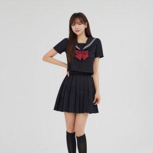 세트 여학생교복 스쿨룩 일본교복 교복세트 블랙