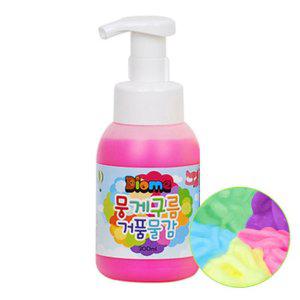 어린이 거품 물감 300ml 형광분홍 1P 미술 오감놀이