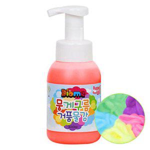 어린이 거품 물감 300ml 형광주황 1P 미술 오감놀이