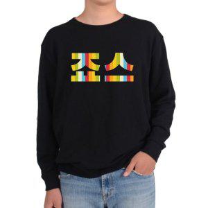 기모맨투맨 죠스 상어 무지개색 글자 공포영화 죠스무서워그림 다양한 색상 사이즈