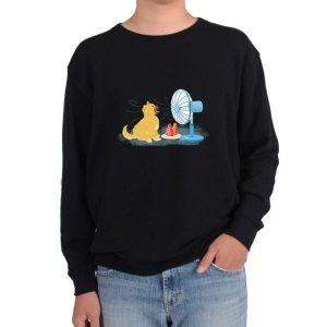 기모맨투맨 여름 강아지 피서 선풍기 수박 더위 피하는법그림 다양한 색상 사이즈