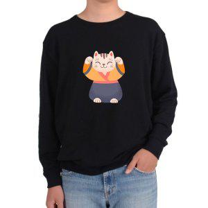 기모맨투맨 일본고양이 인형 마네키네코 복고양이 행운그림 다양한 색상 사이즈