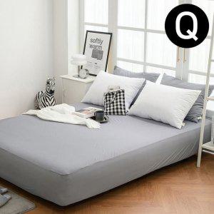 JMds 매트커버 숨쉬는 생활방수 매트리스커버 퀸 Q (그레이)