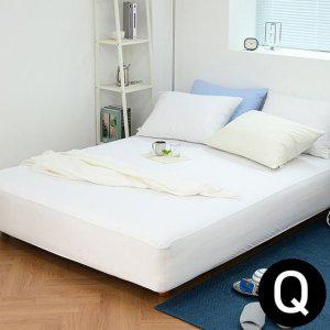 JMds 매트커버 숨쉬는 생활방수 매트리스커버 퀸 Q (화이트)