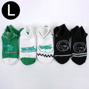 JMds 새실텍스피아 아동양말 크로커다일 키즈 스니커즈 양말 5족 1세트 (L)