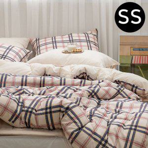JMds 마드라스 체크 차렵이불 베개커버세트 슈퍼싱글 SS (내추럴네이비) (베개솜 별매)