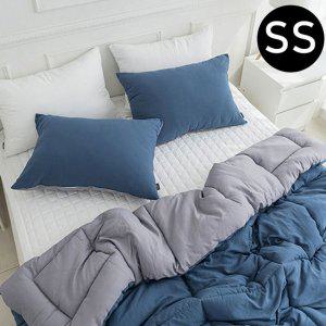 JMds 딥슬립 워싱 차렵이불 패드세트 슈퍼싱글 SS (이불 네이비패드 화이트) (베개솜 별매)