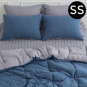 JMds 딥슬립 워싱 차렵이불 패드세트 슈퍼싱글 SS (이불 네이비패드 그레이) (베개솜 별매)