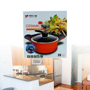 무쇠냄비 요리 스텐 세라믹 통주물 양수냄비 24cm da