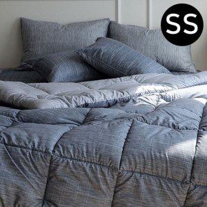 JMds 엘레나 소프트마이크로 차렵이불 베개커버세트 (슈퍼싱글 SS) (네이비) (베개솜 별매)