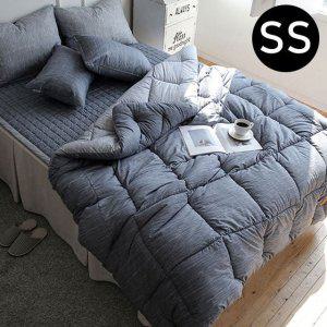 JMds 엘레나 소프트마이크로 차렵이불 밴딩 패드세트 (슈퍼싱글 SS) (네이비)