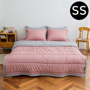 JMds 솔트 소프트마이크로 간절기 이불 베개커버세트 슈퍼싱글 SS (레드) (베개솜 별매)