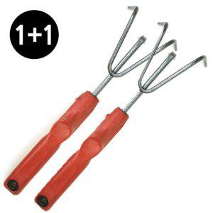 잡초제거 텃밭관리 텃밭손질용품 갈쿠리 잡초정리도구 1+1세트