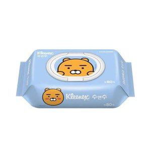 캡형물티슈 18입 크리넥스 위생티슈 1BOX 80매 대용량캡형물티슈