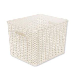 정리용품 7호정리케이스 오픈형바구니 헤링본바스켓 수납바구니