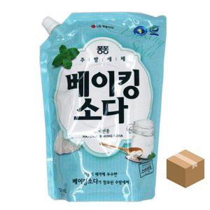 베이킹소다세제 대용량주방세제 1.2L 리필 과일세정 10개입