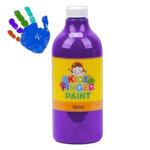 어린이 핑거 페인트 물감 1000ml 보라색 1P 미술 놀이