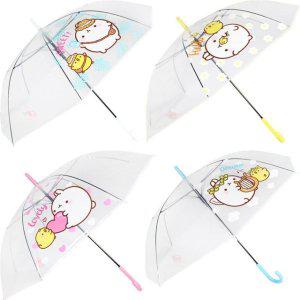 몰랑 초등용몰랑우산 60cm 4개 수동 초등용 수동투명우산