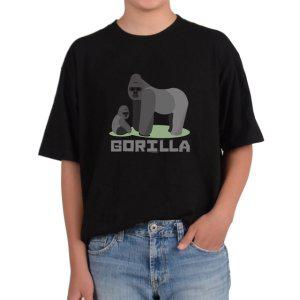 반팔티 고릴라 가족 gorilla 아프리카 다양한색상 전사이즈