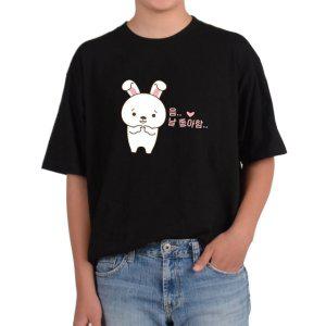 반팔티 토끼 러브 화이트래빗 고백 다양한색상 전사이즈