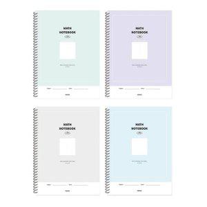 펜피아 2000 6분할 수학스프링 노트 50매 갑(10개입)