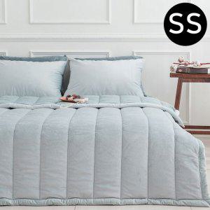 JMds 빌리 리버서블 극세사 차렵이불 베개커버세트 슈퍼싱글 SS (민트그레이) (베개솜 별매)