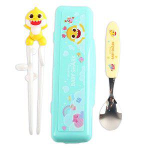 JMds 아이조움 핑크퐁 아기상어 입체 연습용 수저케이스세트