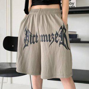 밴딩 반바지 5부 팬츠 치마바지 프린팅 초이디