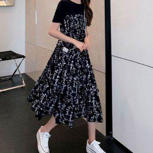 니트원피스 패턴 쉬폰원피스 봄원피스 미니원피스