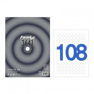 폼텍 라벨지 LS-3641 108칸 분류표기용 100매/원형20mm 권(1개입)