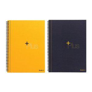 더블에이 플러스 절취 스프링노트 좌철 A4 네이비 80매 권(1개입)