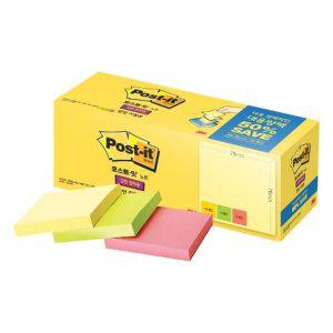 3M 포스트잇 50%대용량팩 SSN KR330-20A 20개 1800매 점착식 메모지 팩(1개입)