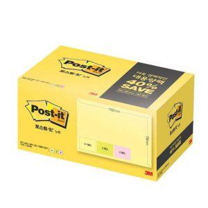 3M 포스트잇 대용량팩 일반 657-15A 점착식 메모지 100매x15개 팩(1개입)