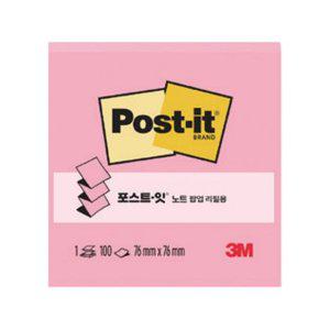 3M 포스트잇 팝업리필 KR330654 분홍 러블리핑크 100매 갑(12개입)