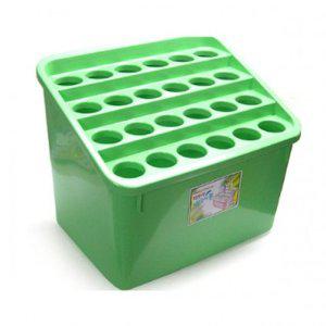 다모아 우산꽂이 24구 대용량 우산보관함 그린 개(1개입)