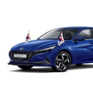 태극기 차량용 본네트용 2000 깃대조립 팩(10개입)