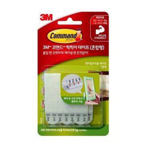 3M 코맨드 쥬얼액자부착테이프 넘버17203 혼합 찍찍이테이프 소8 + 중4 set 박스(6개입)