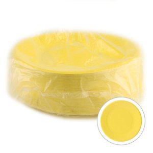 유니아트 칼라종이접시 100개입 노랑 개(1개입)