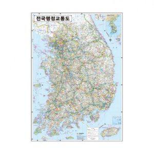 지도 전국행정지도 코팅 개(1개입)