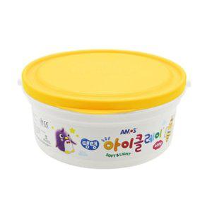아모스 23000 탱탱아이클레이 400g 노랑 점토 버켓 통(1개입)