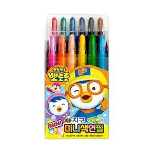 지구화학 미니샤프식색연필 뽀로로 12색 타(12개입)
