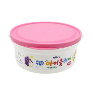 아모스 23000 탱탱아이클레이 400g 분홍 점토 버켓 통(1개입)