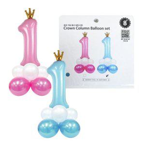 파티클럽 왕관기둥풍선세트 1번 개(1개입)